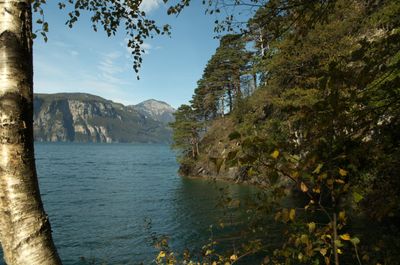 Hiking around Urnersee lake (part of Lake Lucerne)