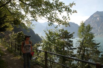 Hiking around Urnersee lake (part of Lake Lucerne)