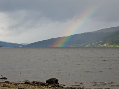 Nature Outdoors Sky Rock Landscape Rainbow