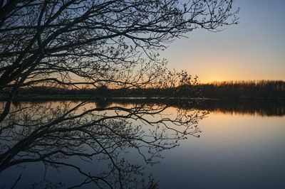 Nature Outdoors Water Land Sunset Red Sky