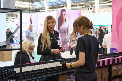 London - October 03 2021: Olympia Beauty Show