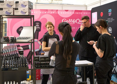 London - October 03 2021: Olympia Beauty Show