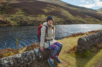 Water Sky Mountain People in nature Highland Plant