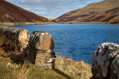 Green hills and a blue loch on a good day