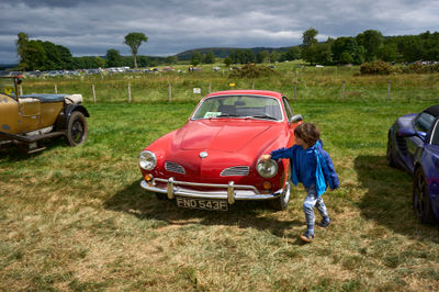 At Sir Jackie Stewart Classic Cars Show at Thirlestane Castle