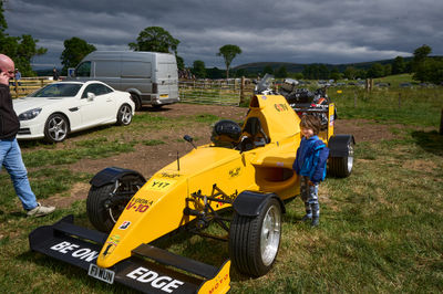 Lauder, Scottish Borders, UK - June 19 2022: Jackie Stewart Classic Car Show