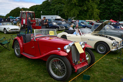 Lauder, Scottish Borders, UK - June 19 2022: Jackie Stewart Classic Car Show