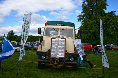 Lauder, Scottish Borders, UK - June 19 2022: Jackie Stewart Classic Car Show