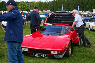 Lauder, Scottish Borders, UK - June 19 2022: Jackie Stewart Classic Car Show