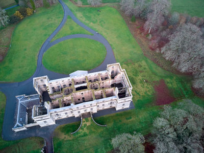 Old Penicuik House, aerial photo