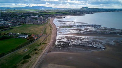 Musselburgh from air - the beach