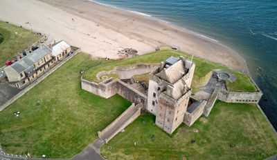 Broughty castle from the air