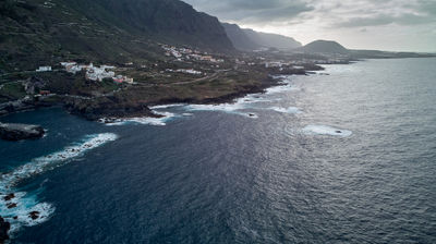 Tenerife coast - mountains and ocean meet the sky