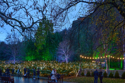 Xmas fair in Princes Street Gardens