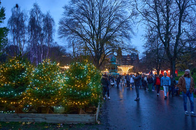 Xmas fair in Princes Street Gardens