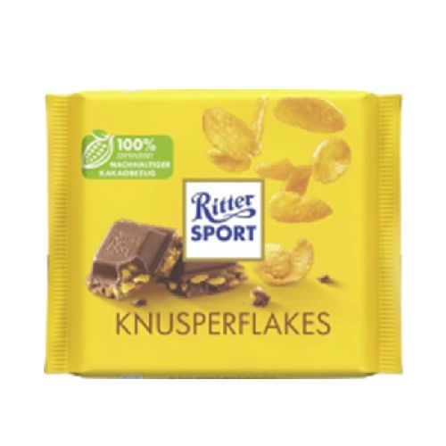 Ritter Sport Chocolate Ritter Sport With Crunchy Flakes 100g