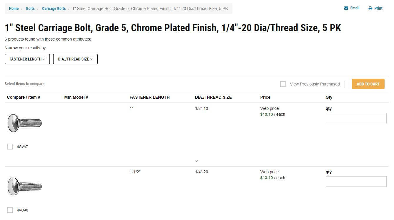 New product details view options can show multiple product variations, which facilitates and improves the selecting and buying process