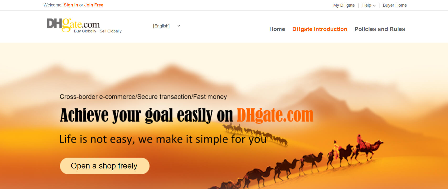 DHgate marketplace