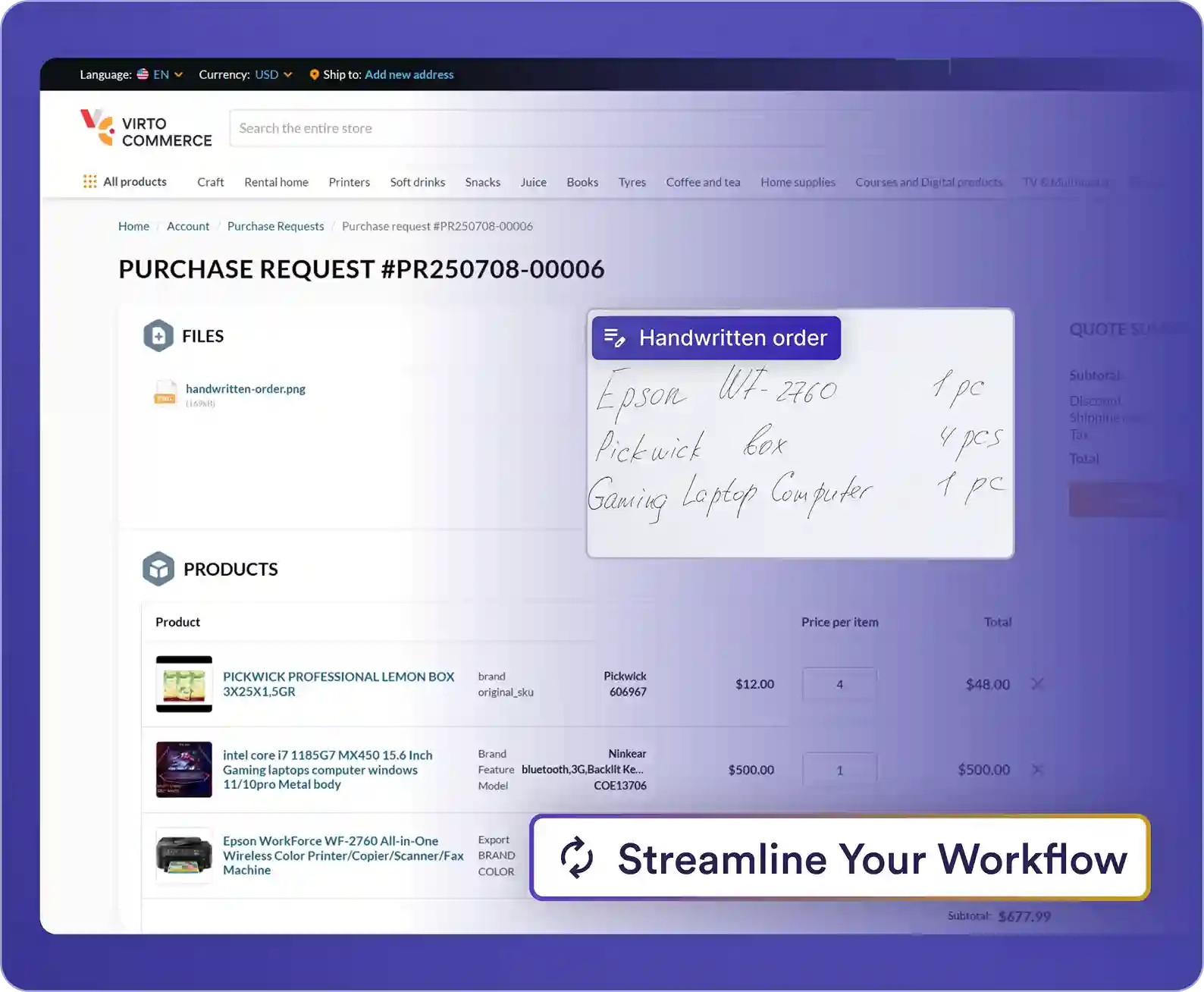 Order & Workflows Automation