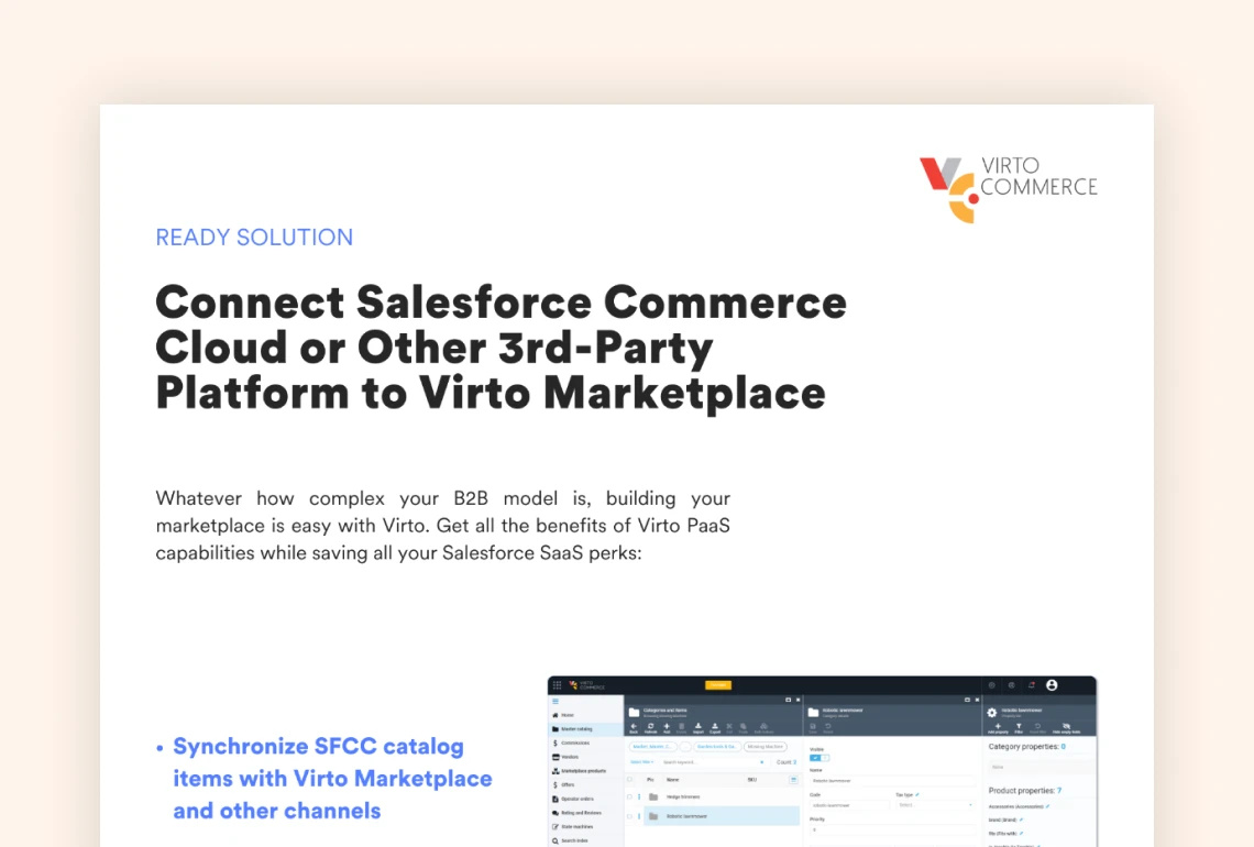 Connecting Virto Marketplace to Salesforce & 3rd-Party Platforms