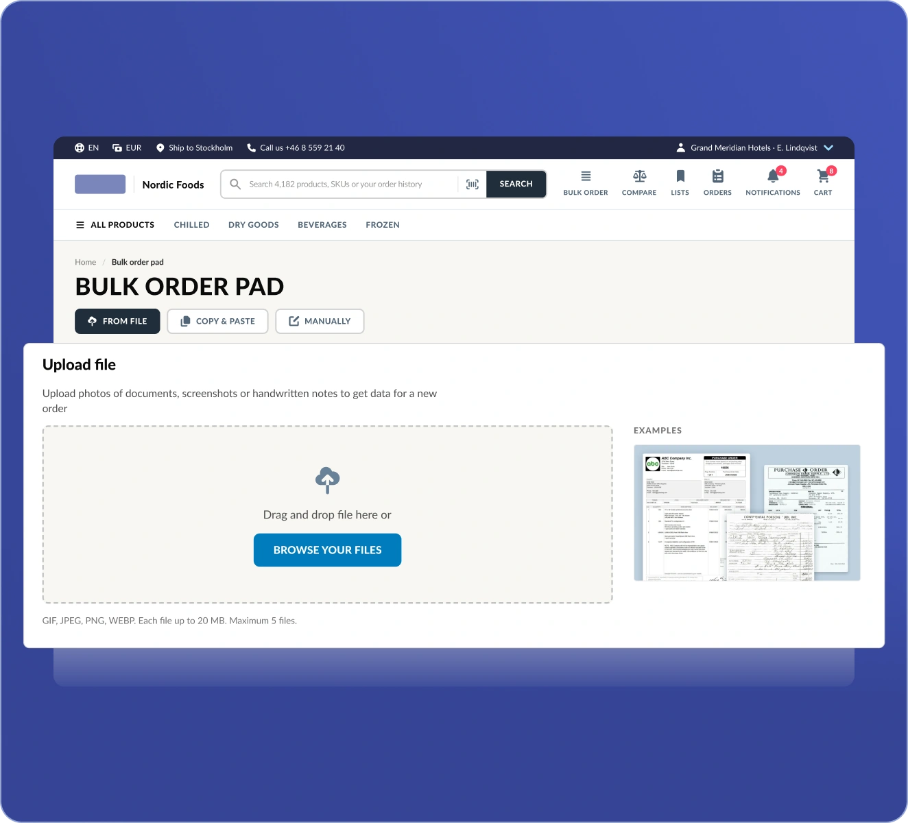 Bulk & One-Click Reorder