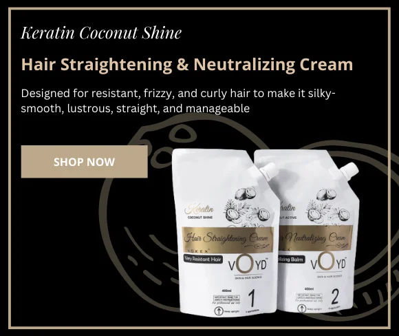 voyd hair straightener and neutralizer cream banner