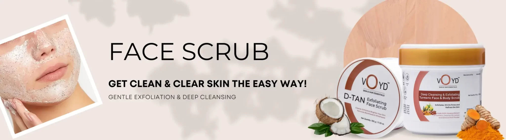 voyd face scrub