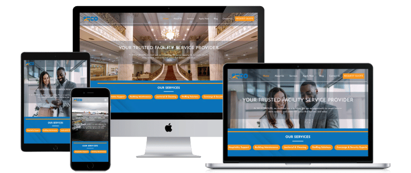 Aperçu du site réalisé pour SECO Groupe — Facility Management & Services