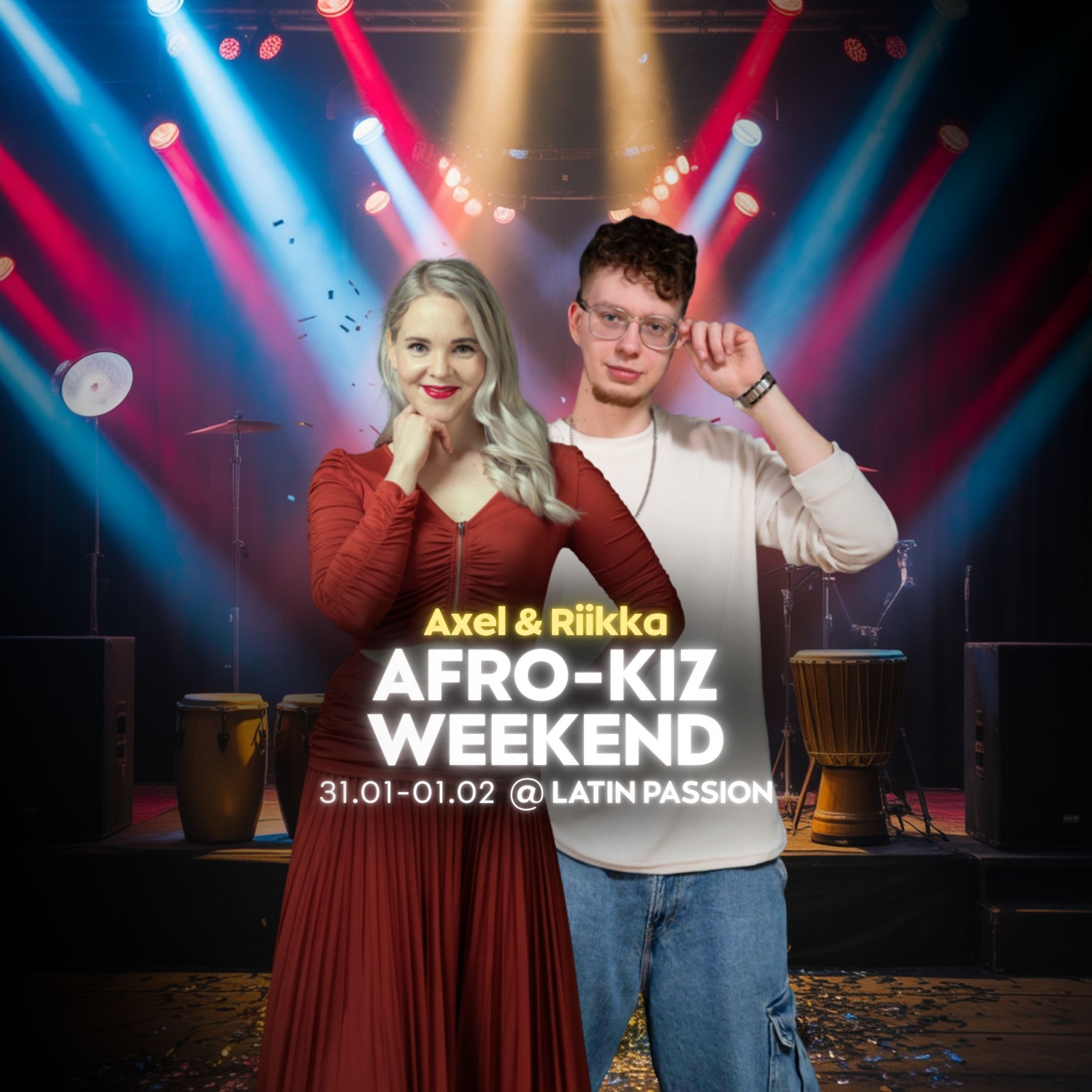 Afro-kizomba weekend in Tartu: Axel & Riikka 🇦🇴🇫🇮🇪🇪
