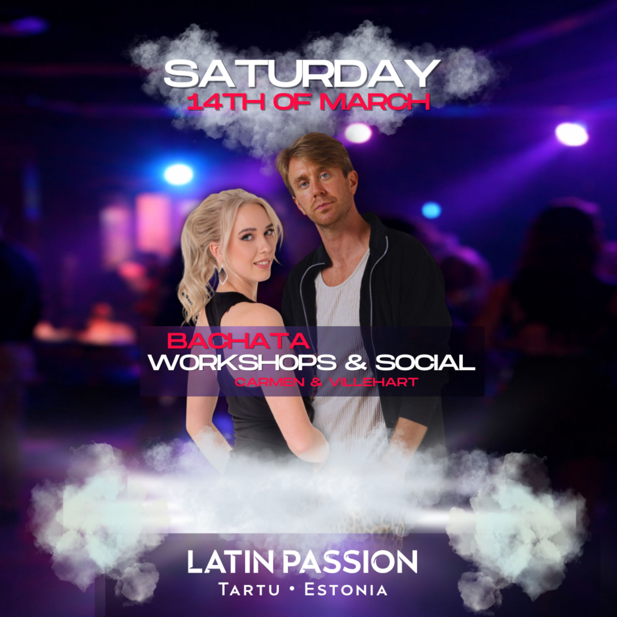 Bachata Show Team workshop + Bachata party with Villehart & Carmen!