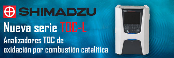 Shimadzu lanza la nueva serie TOC-L de analizadores TOC de oxidación por combustión catalítica para uso en laboratorio