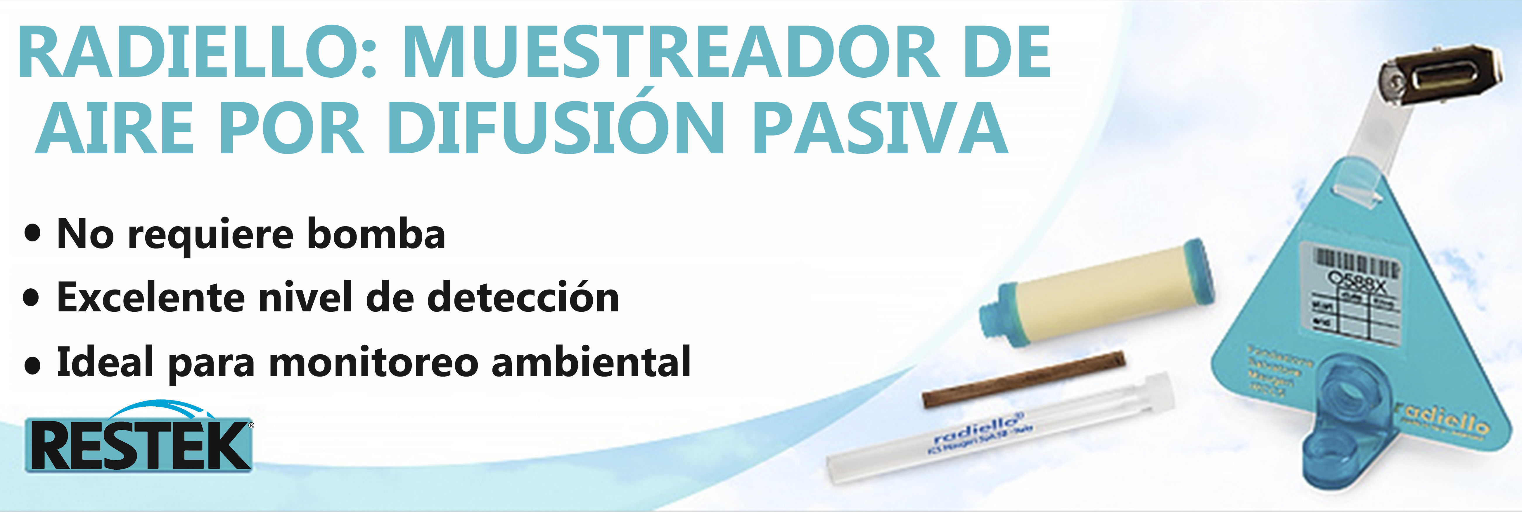 Radiello: versátil muestreador de aire por difusión pasiva de Restek