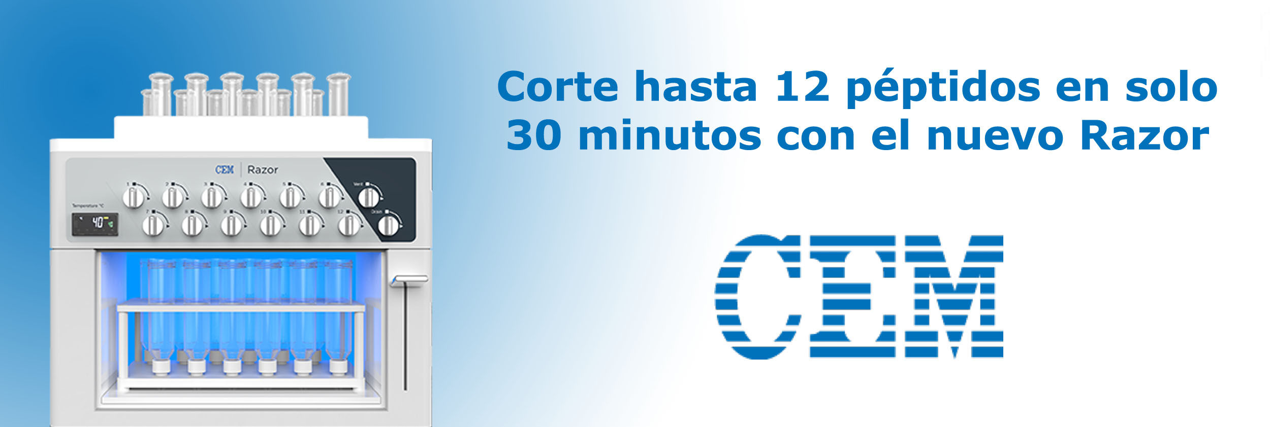 Corte hasta 12 péptidos en solo 30 minutos con el nuevo Razor