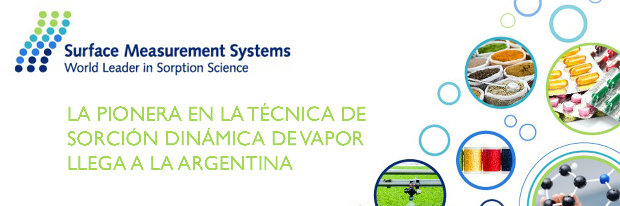 La pionera en la técnica de Sorción Dinámica de Vapor llega a la Argentina