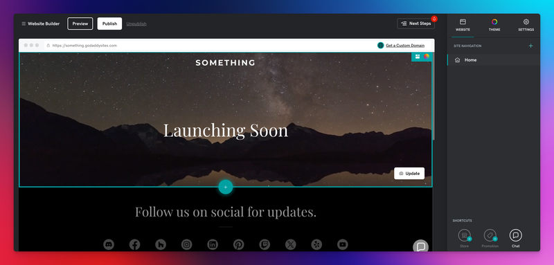 Godaddy website builder