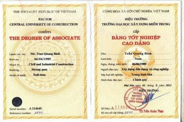 Bán Bằng Cao Đẳng Thật - Nâng Cao Cơ Hội Việc Làm