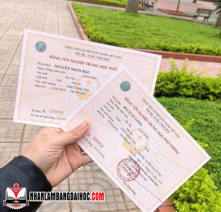 Làm bằng cấp 3 Hà Nội tem phôi thật: Cam kết chất lượng và độ tin cậy