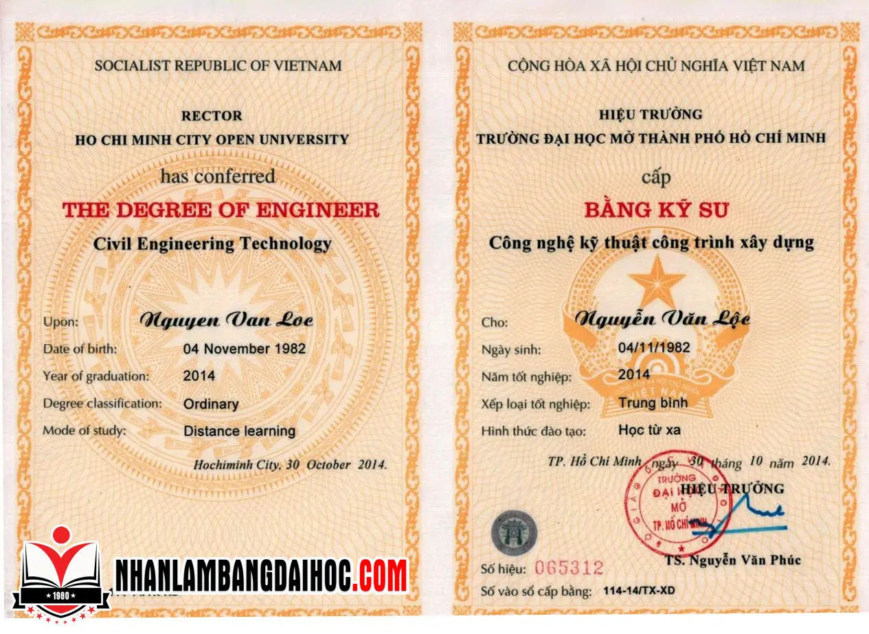 Làm bằng đại học có hồ sơ gốc trọn gói - Giá rẻ toàn quốc