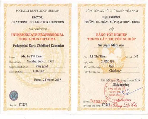 Mua Bằng Trung Cấp Có Hồ Sơ Gốc - NhanLamBangDaiHoc.com