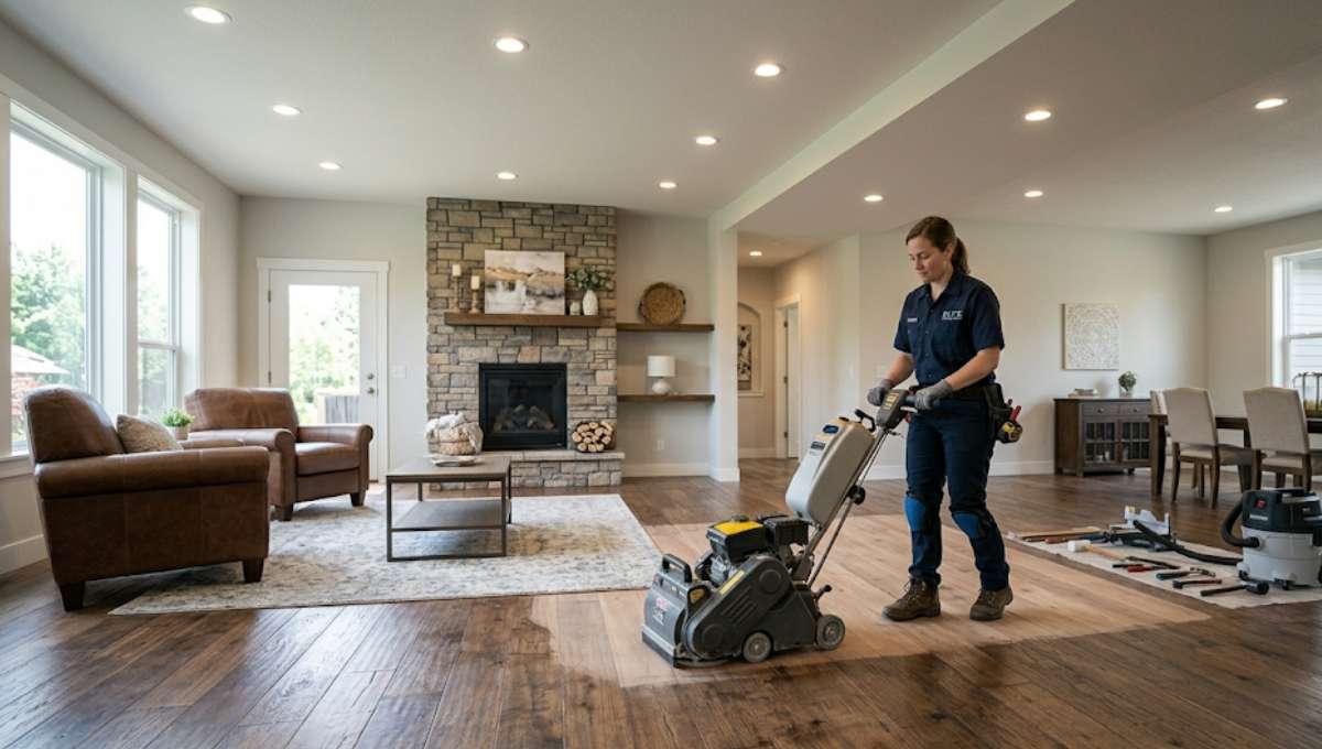 Floor Sanding After Water Damage in Solon, OH