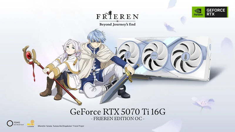 MSI RTX 5070 Ti Frieren Edition: potencia gamer y pack coleccionista