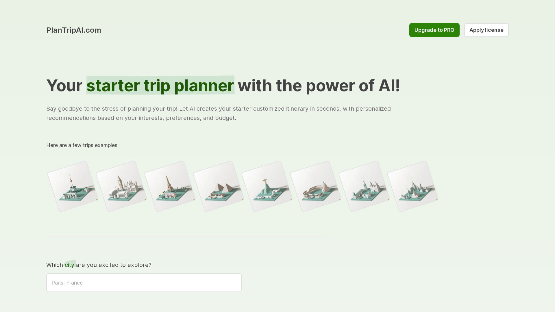 Plan Trip AI