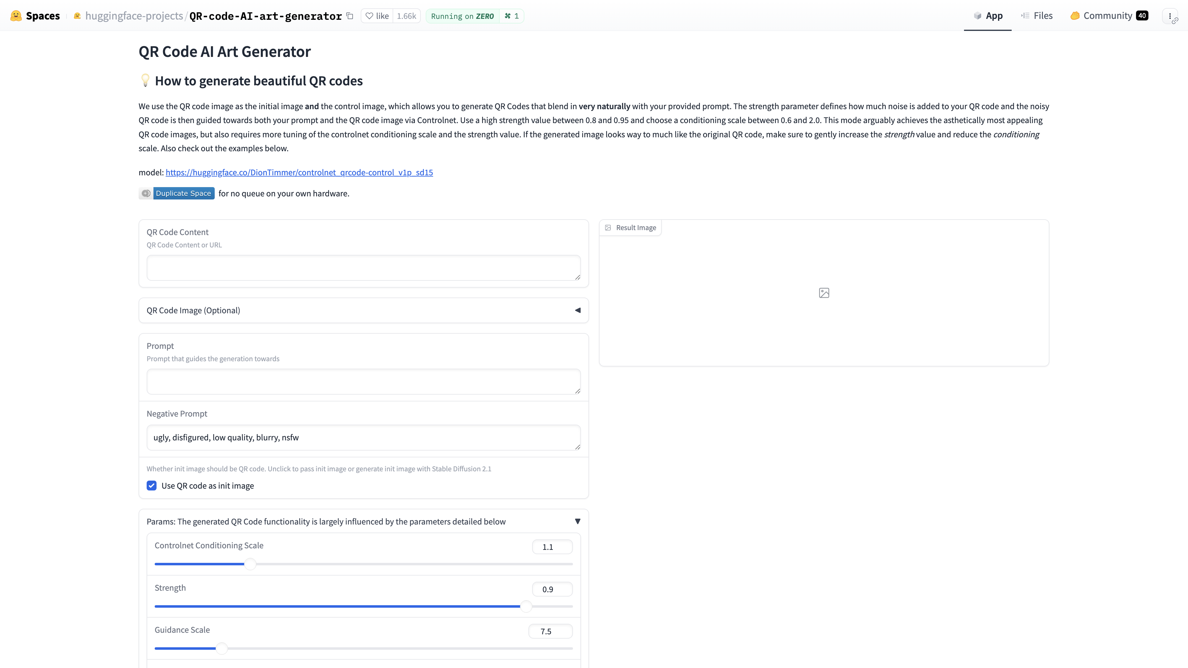 QR Code AI Art Generator - a Hugging Face Space by huggingface-projects