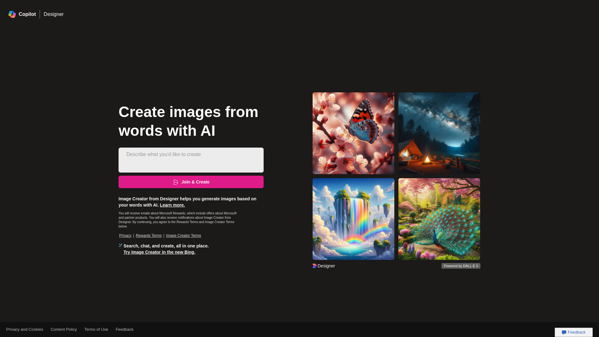 Bing's Image Creator