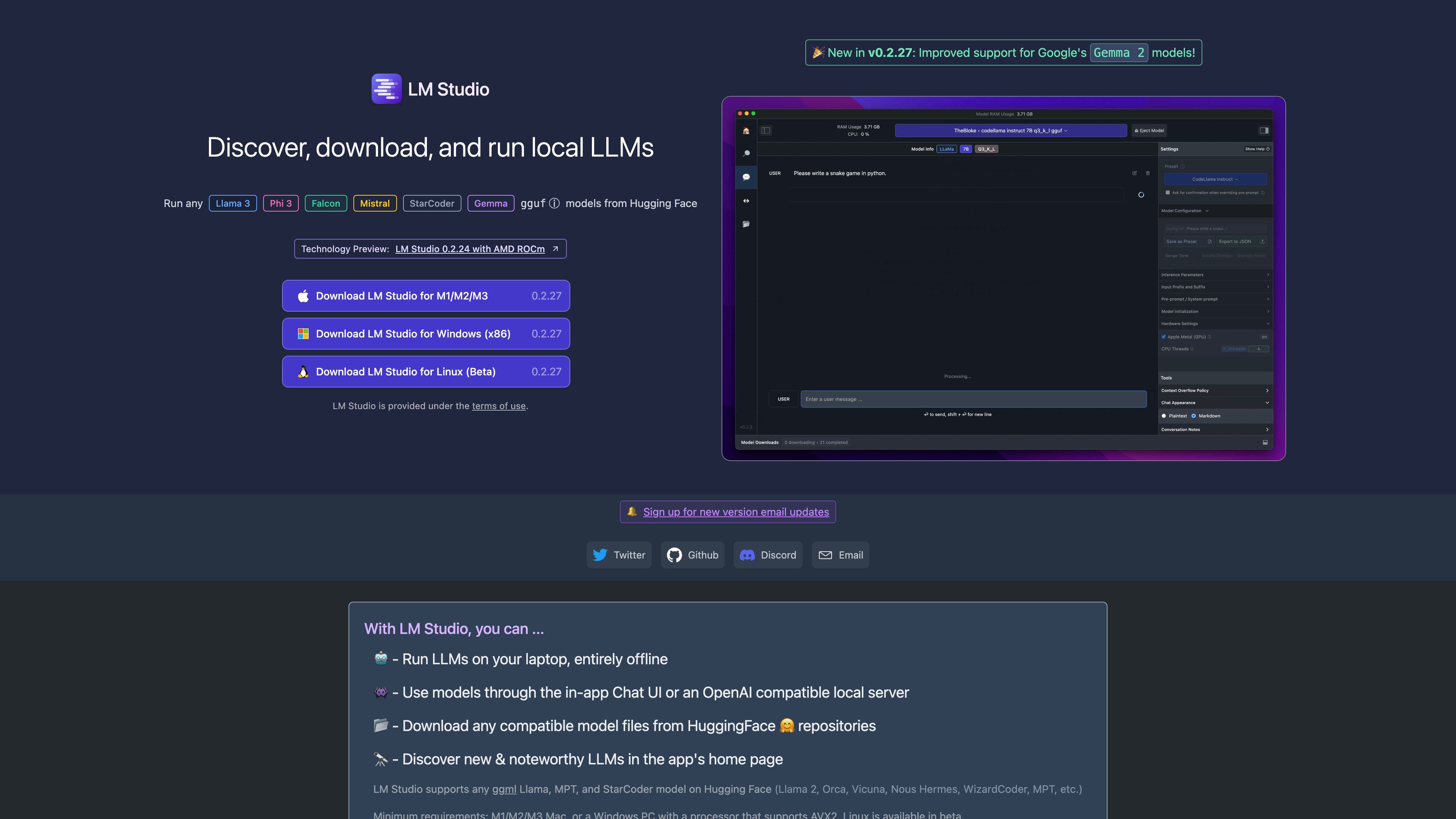 LM Studio - Discover, download, and run local LLMs