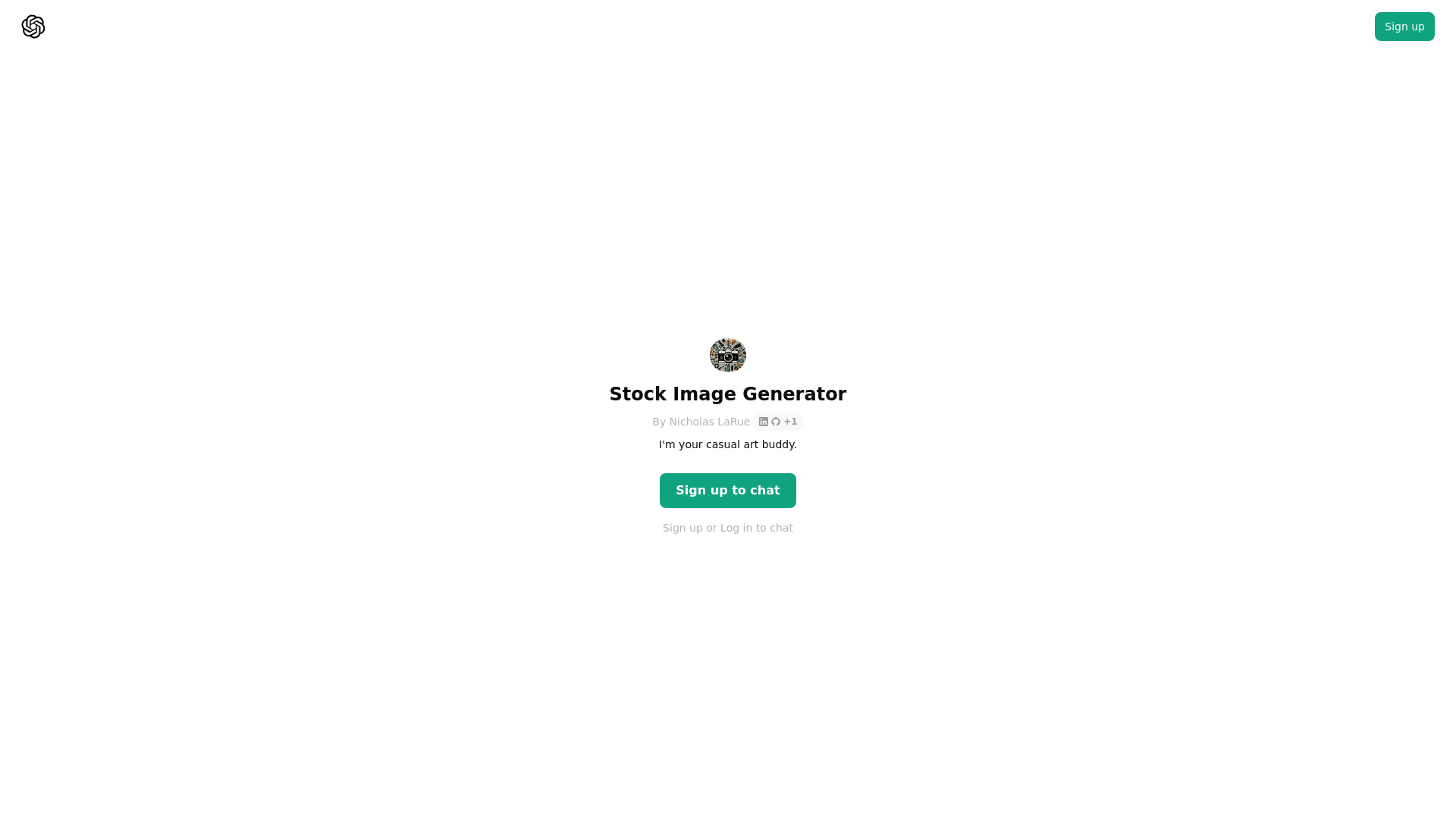 ChatGPT: Stock Image Generator