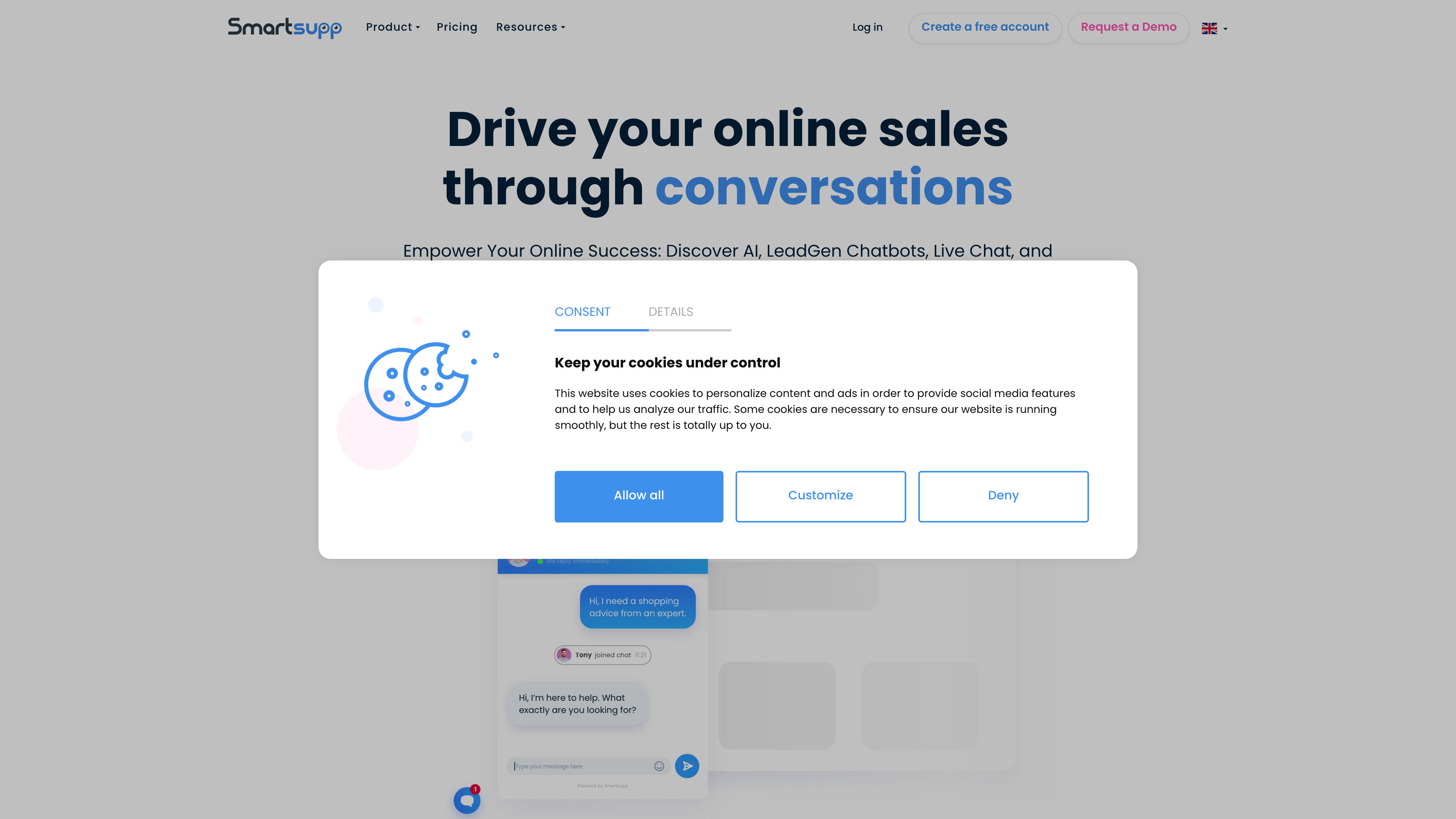 Smartsupp–Live Chat, Chatbots, Lead Gen and AI chatbots