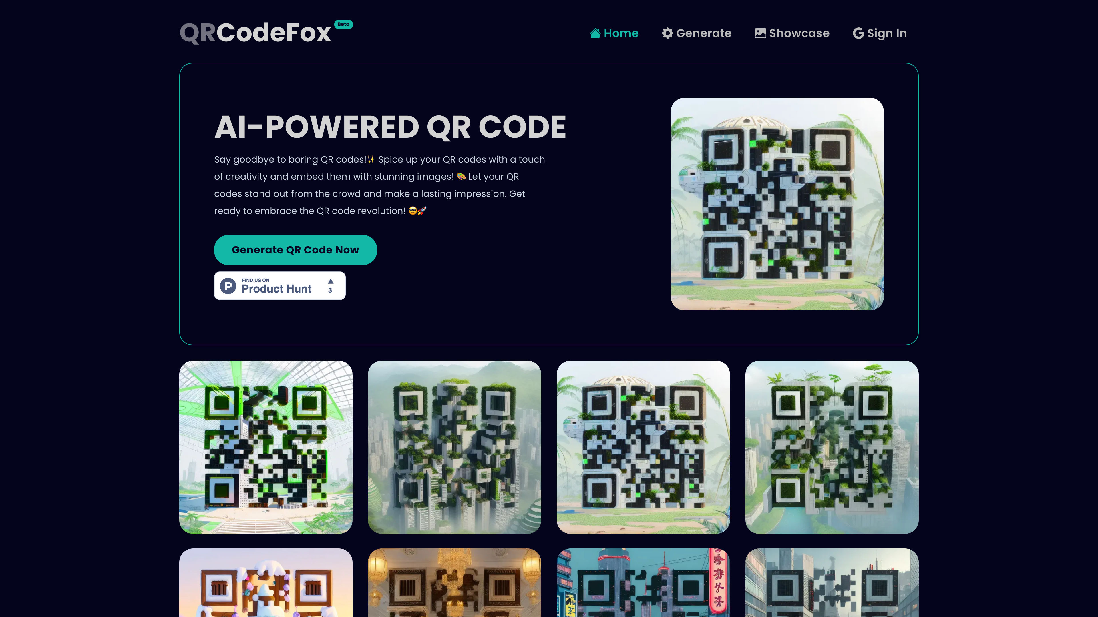 QRCodeFox: AI-Powered QR code | Spice up your QR codes with a touch of creativity