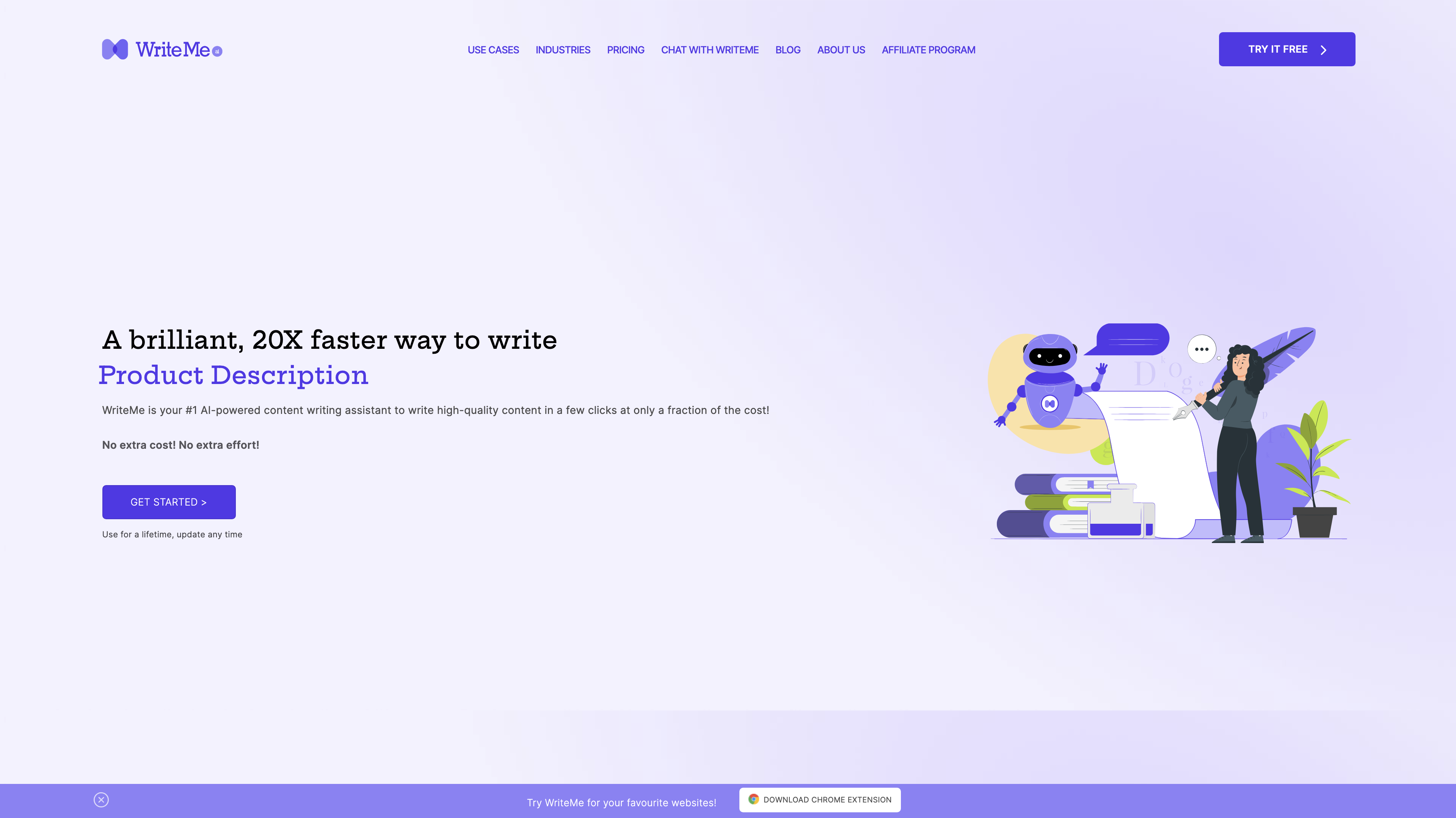 WriteMe.ai - Ai Writer - Content Writing Assistant & Creator