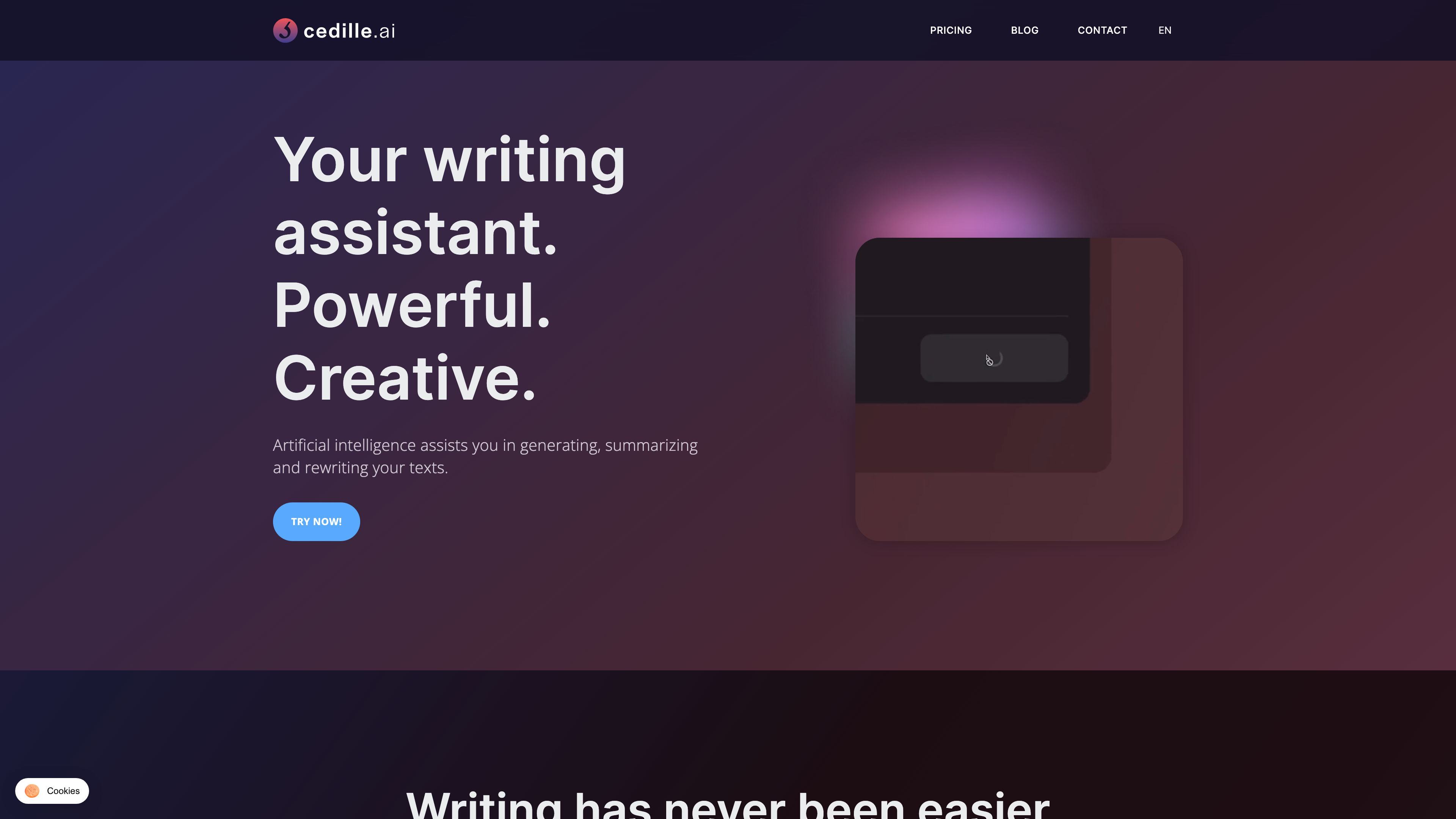 cedille.ai | The NLP platform for text generation